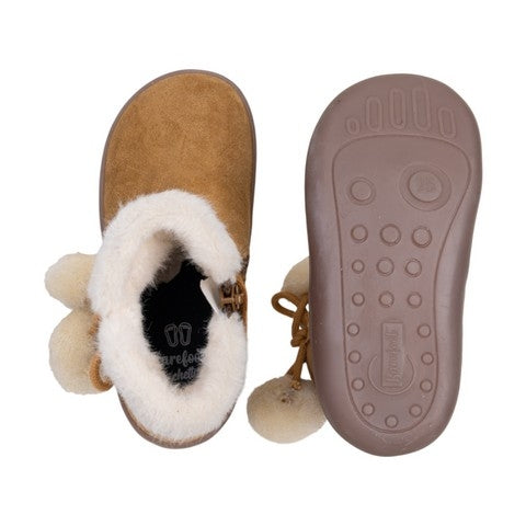 Botas em Pele Camel - Impermeável