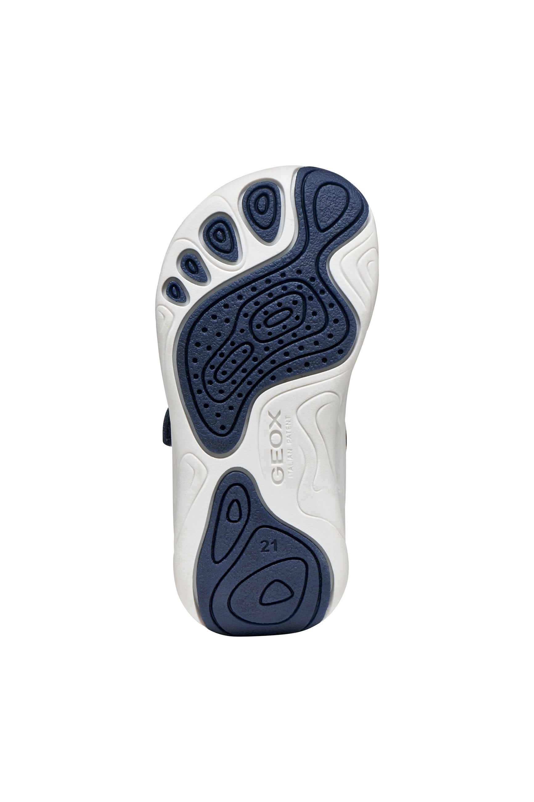 Ténis Foot-Run Azul marinho/Branco Baby
