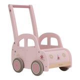 Walker de Madeira Carro Rosa