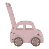 Walker de Madeira Carro Rosa