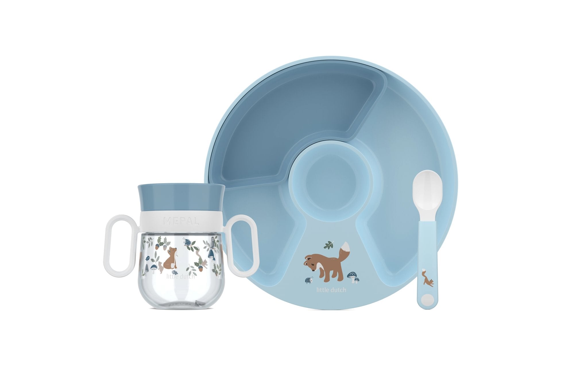 Conjunto de Refeição Azul - 3 Pcs