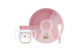 Conjunto de Refeição Rosa - 3 Pcs